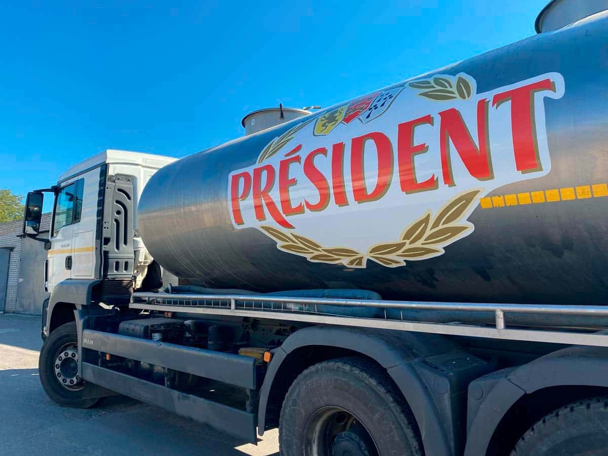 Брендування автоцистерни PRESIDENT