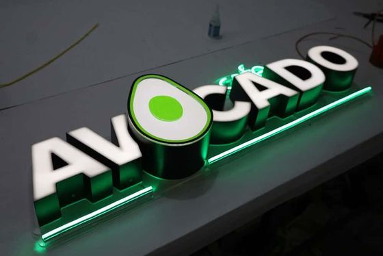 Обʼємні світлові літери AVOCADO